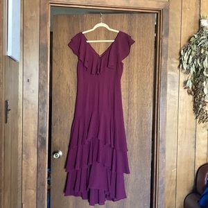 Lulus Maroon Bridesmaids Dress Medium
